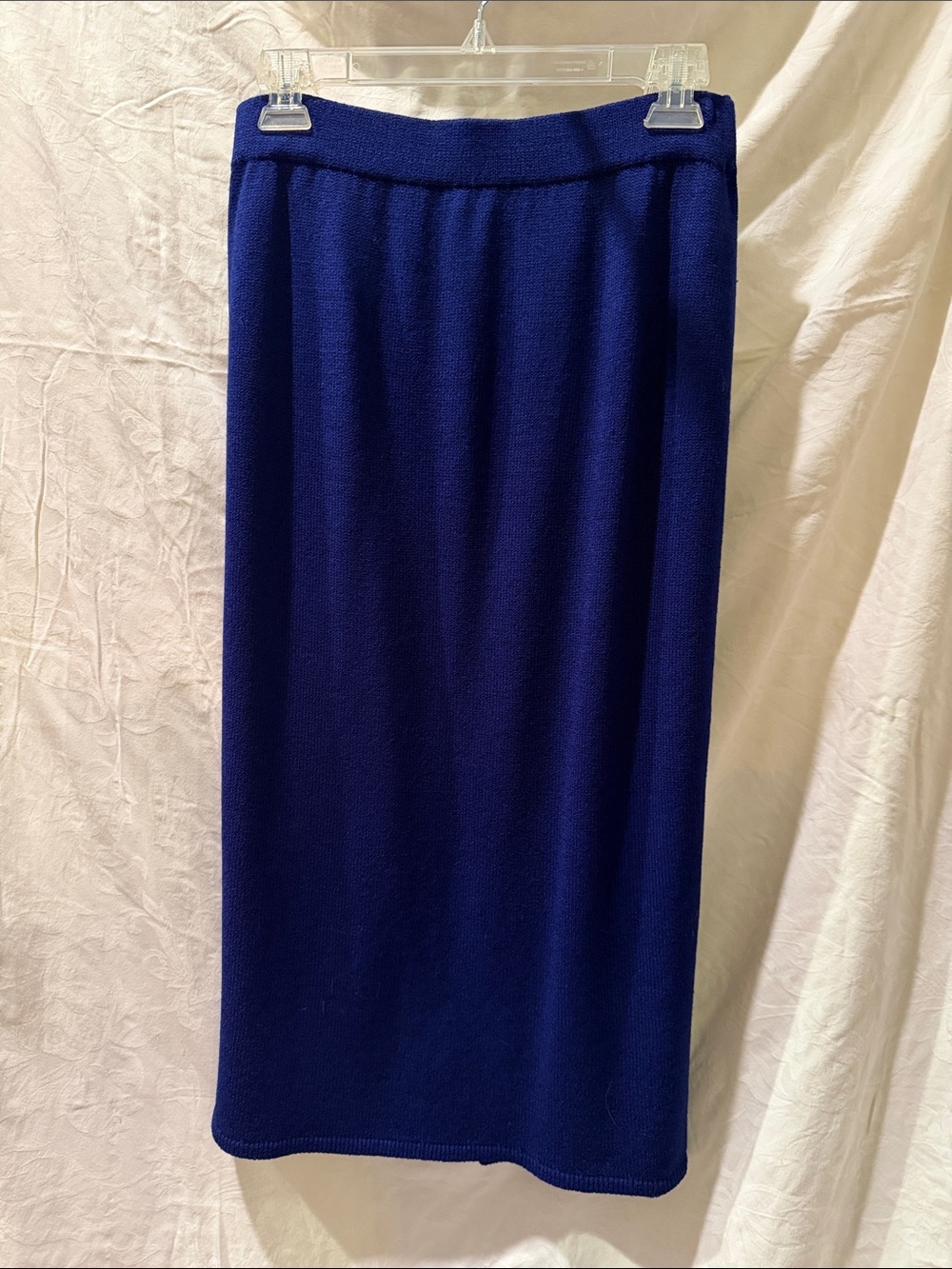 St. John By Marie Gray Royal Blue Knit Pencil Skirt